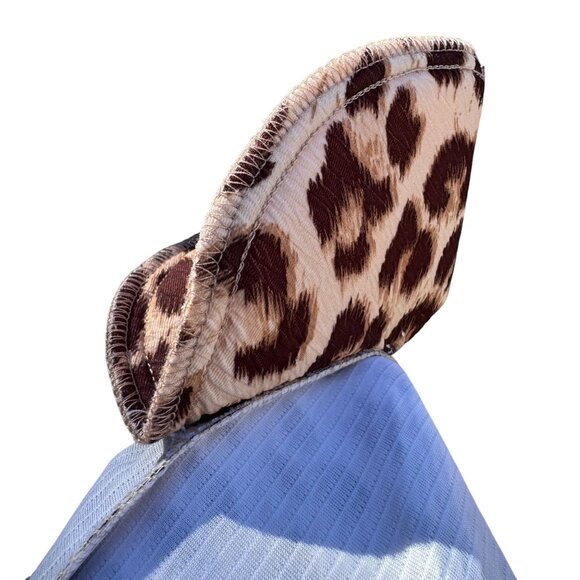 Toteables Susan Graver Vintage Leopard Print Womens Full Zip Long Sleeve Jacket - Picture 10 of 10